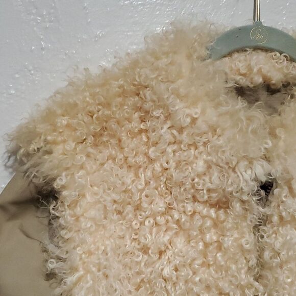 Vintage Reversible Genuine Curly Lamb Fur Coat Size 8 or M - Picture 3 of 16